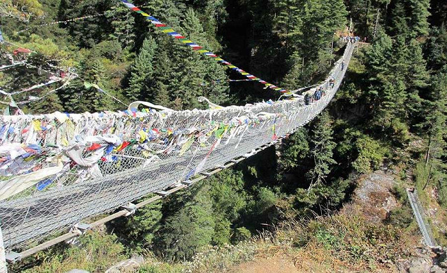 Suspension Bridges On Everest Base Camp Trek