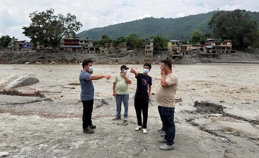 Overstromingen in Nepal in augustus 2026 rond Rasuwa en de Nepal-China grens